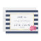 Be My Bridesmaid Card | Navy Stripe & Pink Peony
