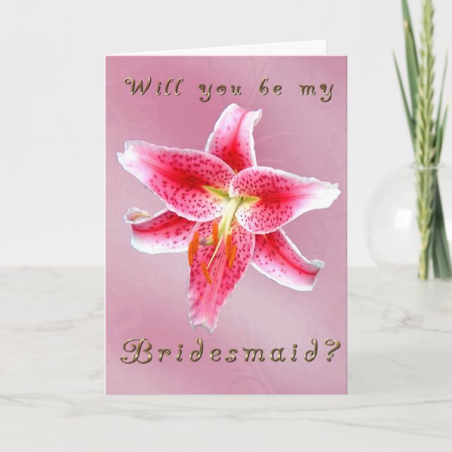 Be My Bridesmaid Invitation (Front)