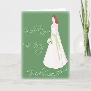 Be My Bridesmaid Invitation for Bridal Attendants