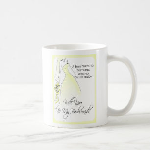 Be My Bridesmaid Invitation Mug