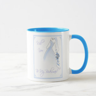 Be My Bridesmaid Invitation Mug