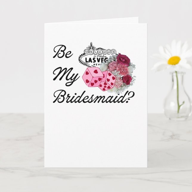 Be My Bridesmaid? Invitation Proposal Las Vegas  (Small Plant)