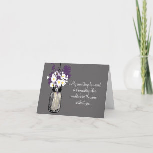 Be My Bridesmaid - Mason Jar & Wildflowers Invitation