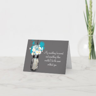 Be My Bridesmaid - Mason Jar & Wildflowers Invitation
