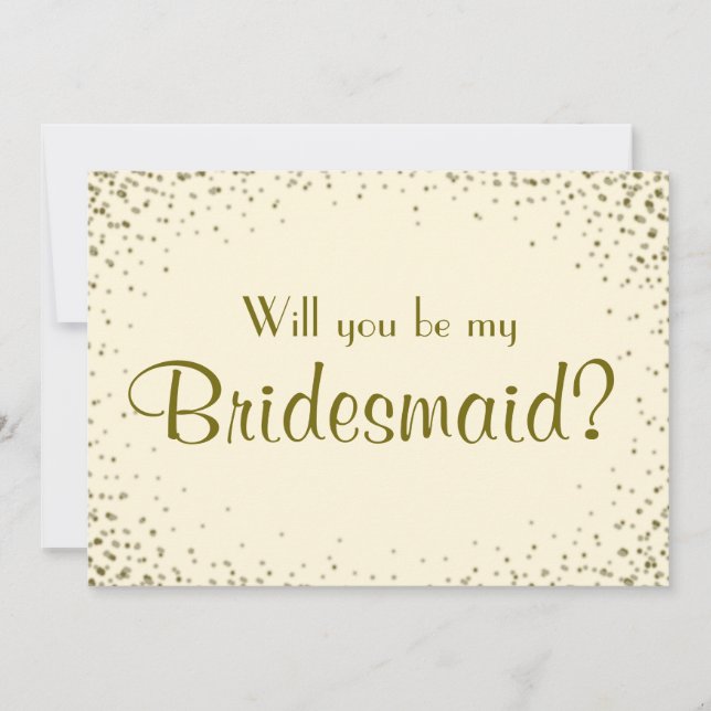 Be My Bridesmaid | Personalize Back Invitation (Front)