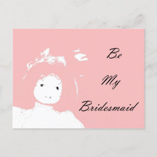 Be my bridesmaid postcard