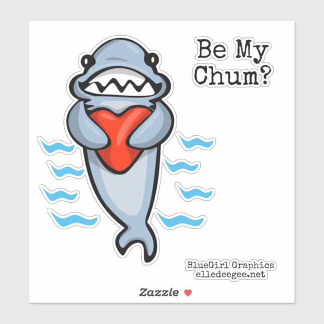 Be My Chum Shark Valentine (Sheet)