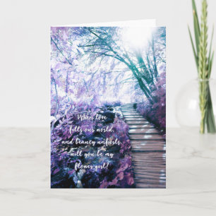 be my flower girl enchanted forest invitation