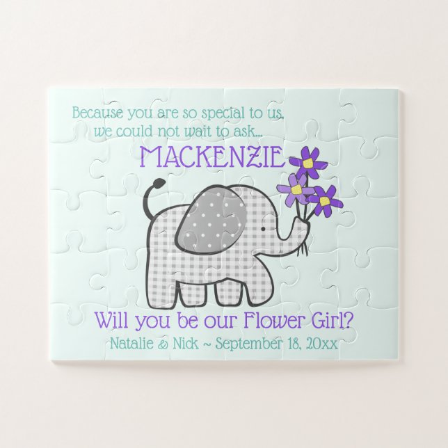 Be My Flower Girl Question Jigsaw Puzzle (Horizontal)