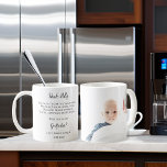 Be My Godfather Proposal Photo Coffee Mug<br><div class="desc">A godfather, godmother or any godparent with a photo template on right with nice poem on left. All templates made for you, and you can customize the background colour to match your own photo. Just click the customize further link, and ask me if you have any questions about something. I'm...</div>
