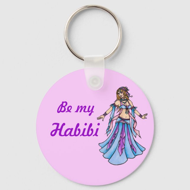 Be my Habibi Belly Dancer Keychain (Front)