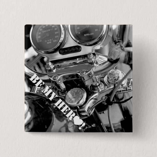 Be My Hero! Vrroom!! Button (Front)