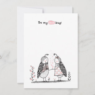 Be my love bug Valentine's day Holiday Card
