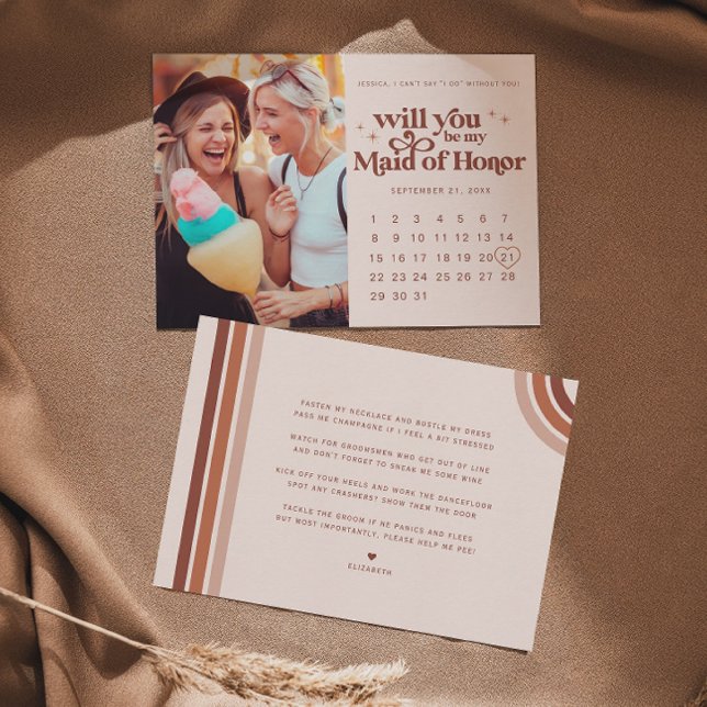 Be My Maid of Honour | Photo & Calendar  Announcement (Creator Uploaded)