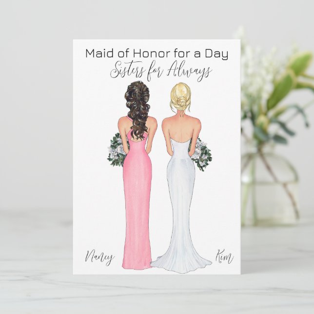 Be my Maid of Honour Proposal Announcement (Standing Front)
