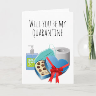 Be my Quarantine Valentine's day Love Funny Card