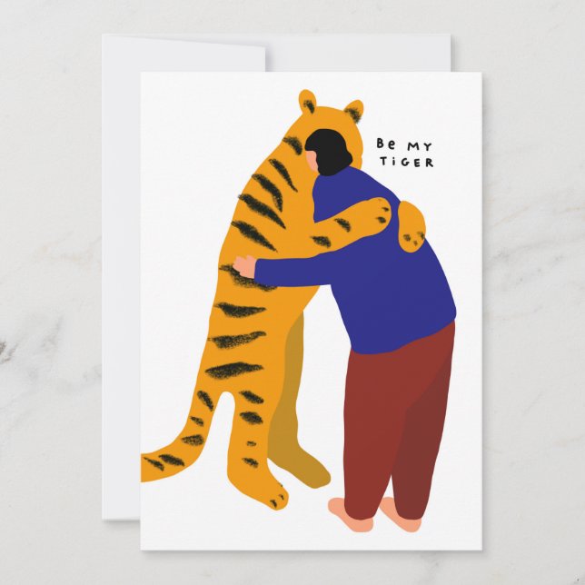 Be my tiger save the date (Front)