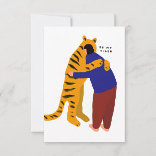 Be my tiger thank you card