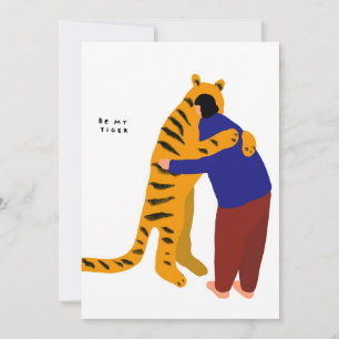 Be my tiger thank you card