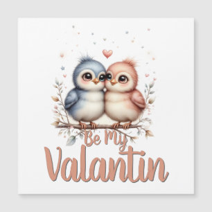 Be My Valentin – Cute Love Birds Valentine Art