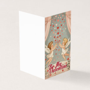 Be My Valentine Angel Cherubs Illustration