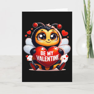 Be My Valentine Bumblebee Heart Card