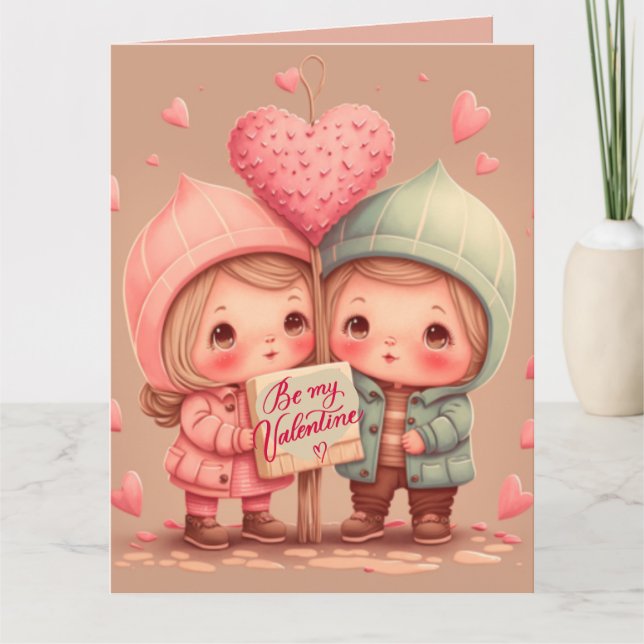 Be my valentine card (Front)