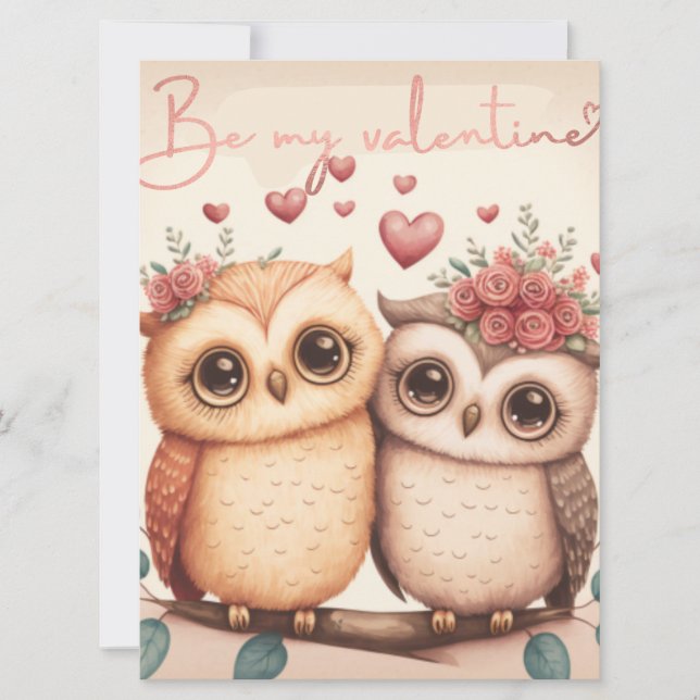 Be my valentine card (Front)