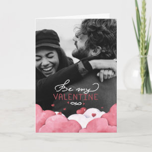 Be My Valentine   Couple's Photo Card