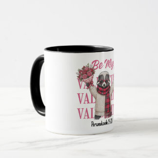 Be My Valentine Cute Skunk Valentine's Day Mug