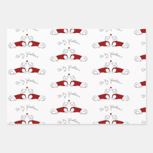 Be My Valentine Dachshund Wrapping Paper