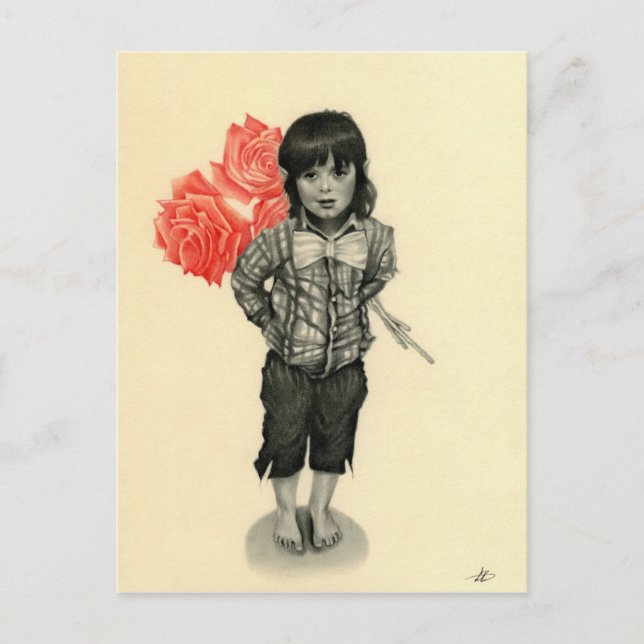 Be my Valentine elf boy Postcard (Front)