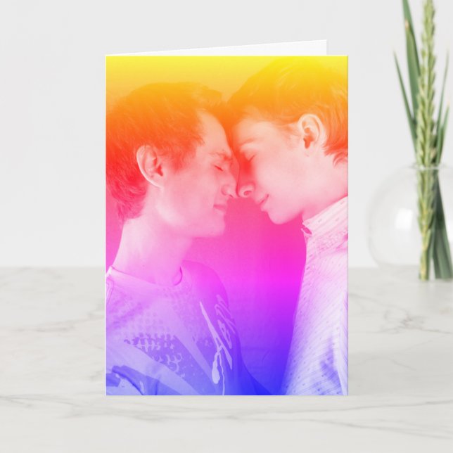 Be my Valentine (gay/bisexual) Holiday Card (Front)