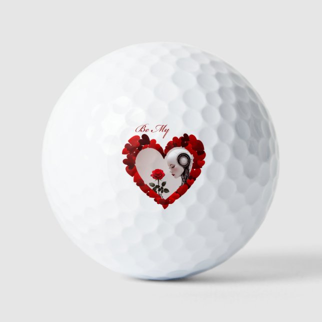 Be My Valentine ❤️ Golf Balls (Front)