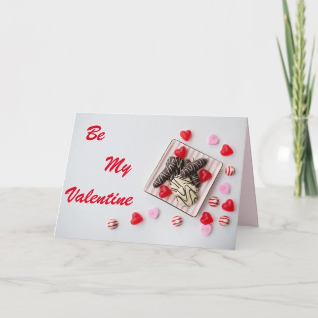Be My Valentine greeting card (Front)