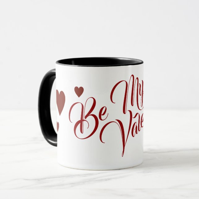 Be My Valentine Hearts Mug (Front Left)