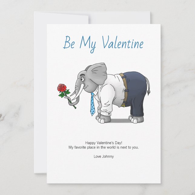 Be My Valentine Holiday Card (Front)