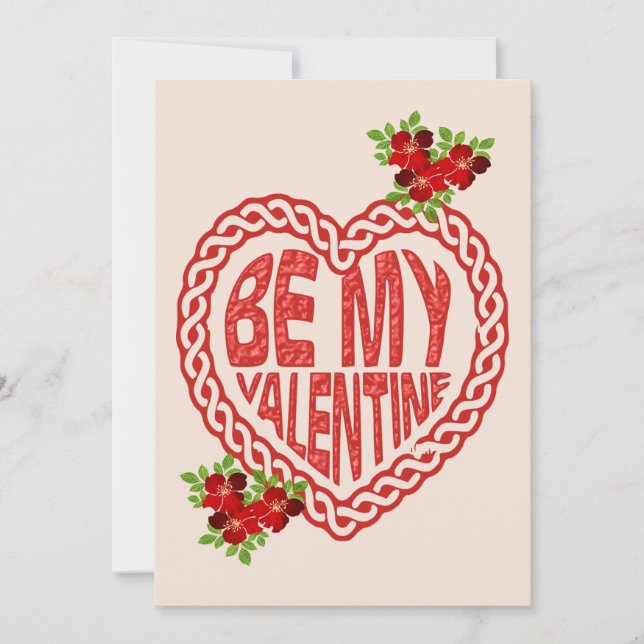 Be My Valentine Holiday card (Front)