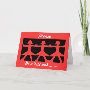 Be my Valentine Holiday Card