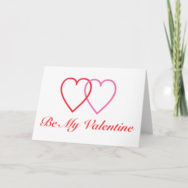 Be My Valentine Holiday Card (Front)