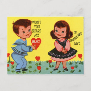 Be My Valentine Holiday Postcard