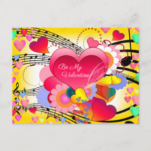 Be My Valentine Holiday Postcard