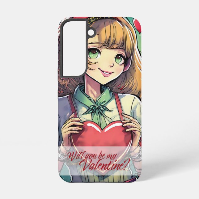 Be My Valentine in Manga Style 33419 Samsung Galaxy S22 Case (Back)