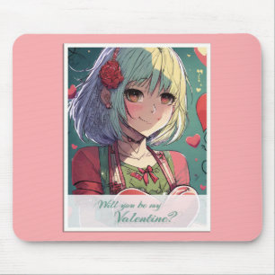 Be My Valentine in Manga Style 33420 Mouse Pad