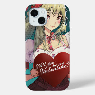 Be My Valentine in Manga Style 33893 iPhone 15 Case