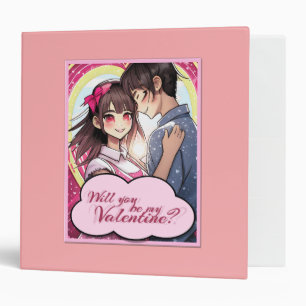 Be My Valentine in Manga Style 58477 Binder