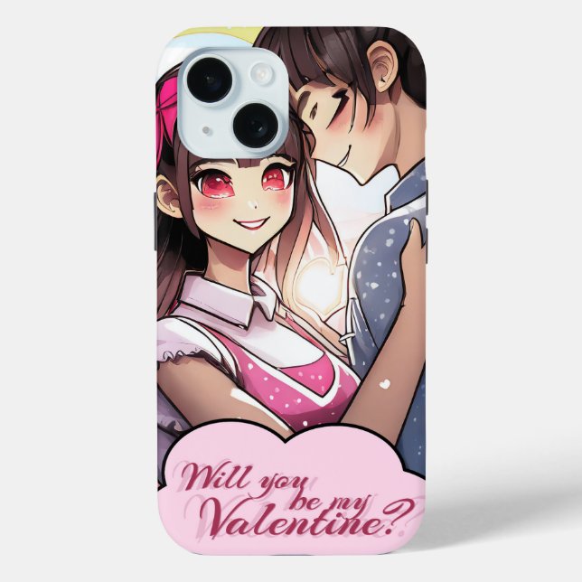 Be My Valentine in Manga Style 58477 Case-Mate iPhone Case (Back)