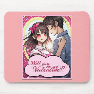 Be My Valentine in Manga Style 58477 Mouse Pad