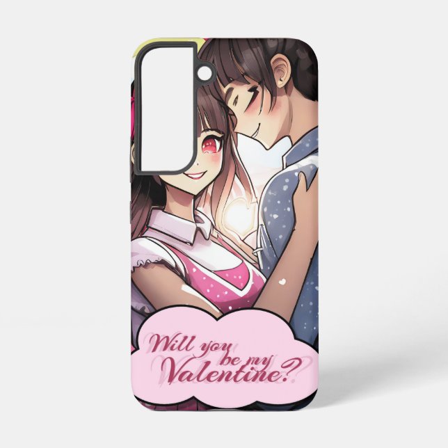 Be My Valentine in Manga Style 58477 Samsung Galaxy S22 Case (Back)