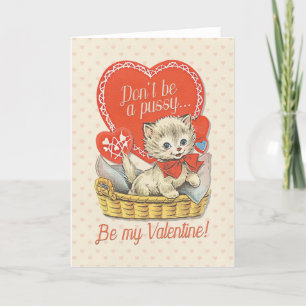 BE MY VALENTINE - jolie carte de Valentines drôle